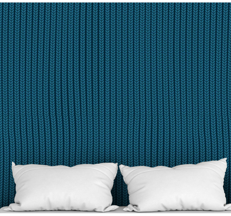 Papier peint carrés élégance tressée - TenStickers