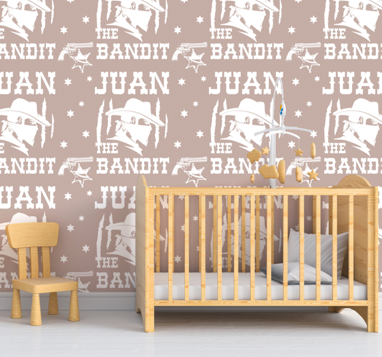Papier peint chambre bébé thème cow-boy - TenStickers