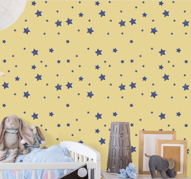 Papier peint étoiles motif de nuit étoilée - TenStickers