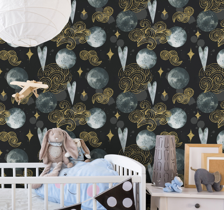 Papier peint étoiles paysage de rêve céleste - TenStickers