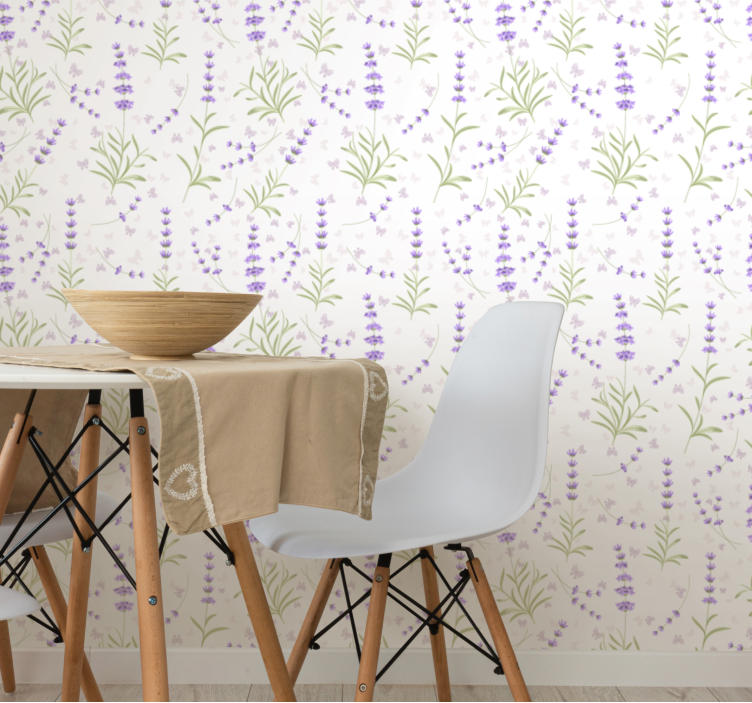 Papier peint floral composition florale de lavande - TenStickers