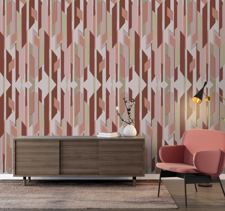 Papier peint formes géometriques géométrique abstrait - TenStickers