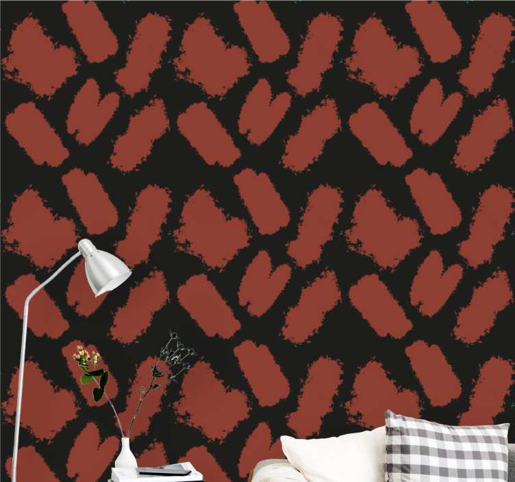 Papier peint géométrique texture de coup de pinceau - TenStickers