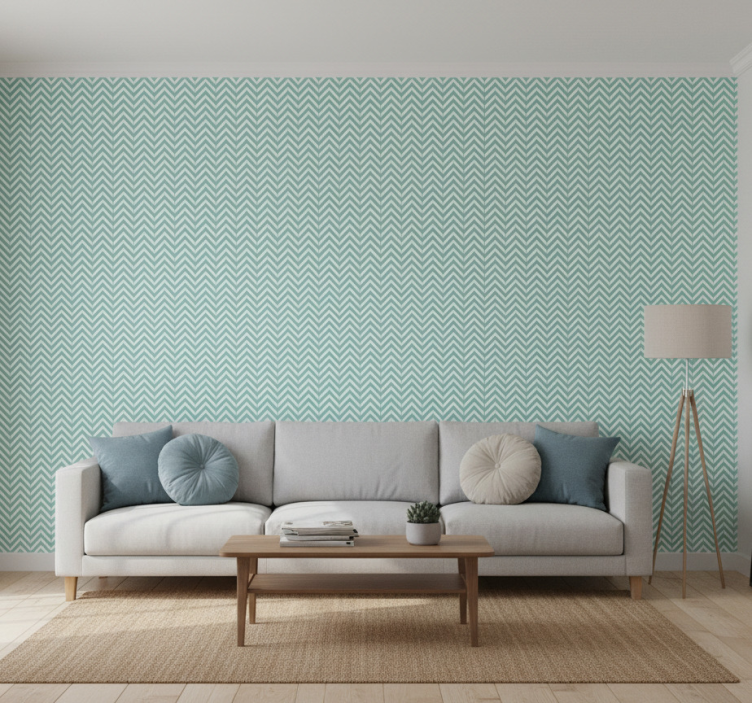 Papier peint moderne motif flèches géométriques - TenStickers
