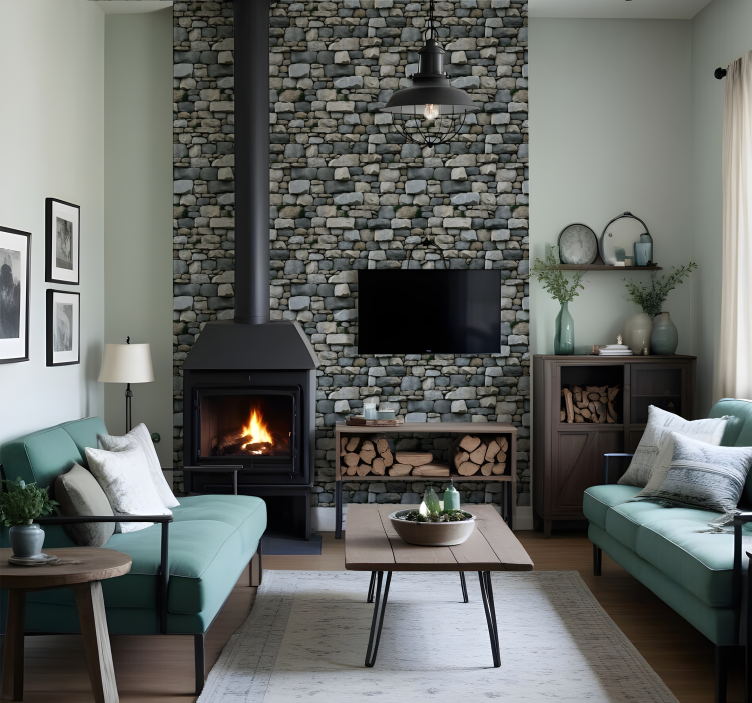 Papier peint pierre modèle réaliste - TenStickers