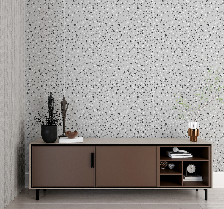 Papier peint texture inspiré du terrazzo - TenStickers