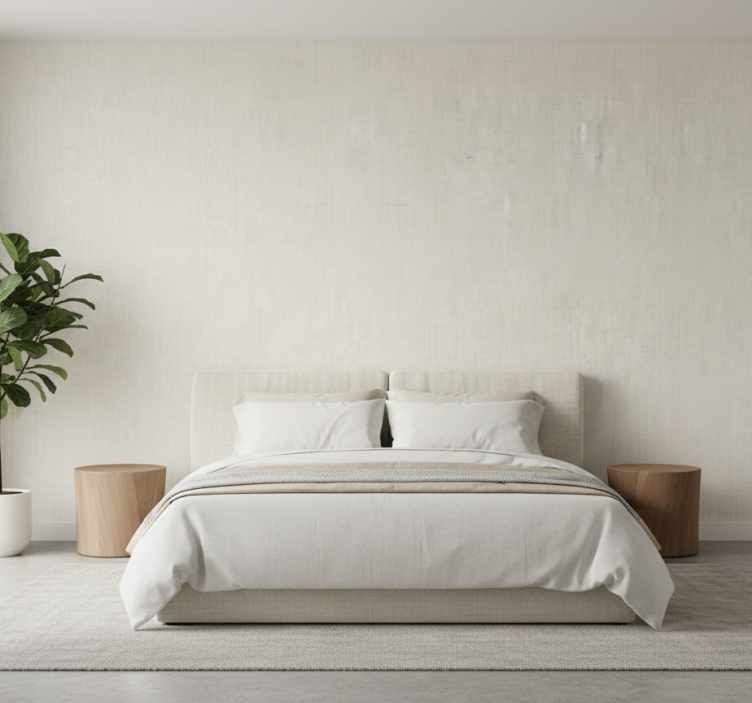 Papier peint texture lin neutre - TenStickers