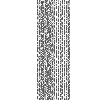 Papier peint entrée chevron gris stylisé - TenStickers