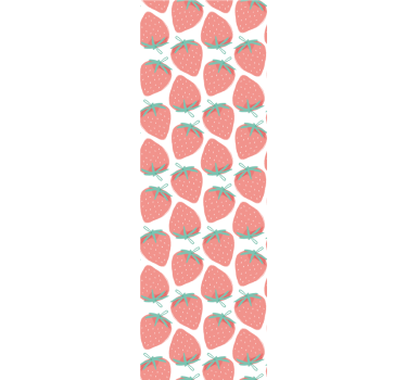 Papier peint cuisine motif à motifs de fraises - TenStickers
