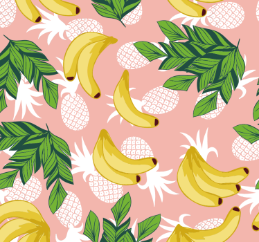 Papier peint cuisine feuillage de fruits tropicaux - TenStickers