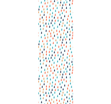 Papier peint chambre enfant gouttes de pluie colorées - TenStickers