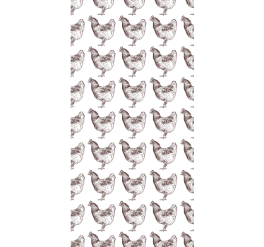 Papier peint chambre enfant design poule original - TenStickers
