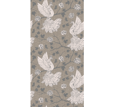 Papier peint chambre enfant oiseaux yute - TenStickers