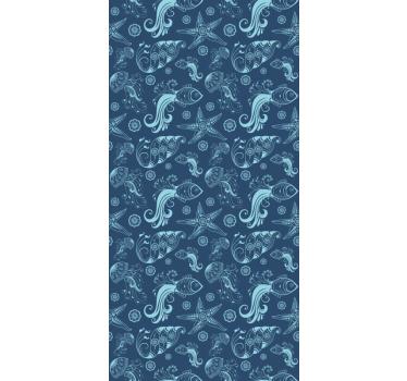 Papier peint chambre enfant motif faune marine - TenStickers