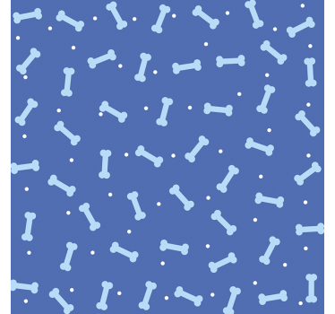 Papier peint chambre enfant motif os à chien - TenStickers