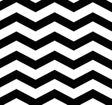 Papier peint cuisine motif chevrons noir et blanc - TenStickers