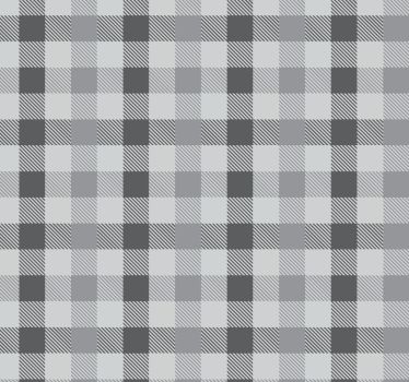 Papier peint cuisine motif vichy gris - TenStickers