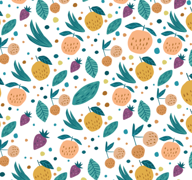 Papier peint cuisine saveurs fruitées - TenStickers