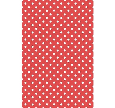 Papier peint cuisine pois rouges - TenStickers