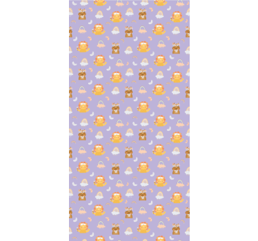 Papier peint chambre enfant animaux et arcs-en-ciel - TenStickers