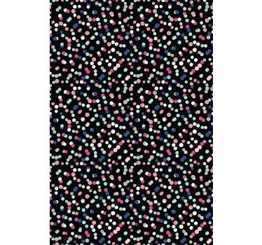 Papier peint chambre ado motif à pois colorés - TenStickers