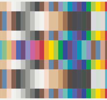 Papier peint cuisine petits carrés multicolores - TenStickers