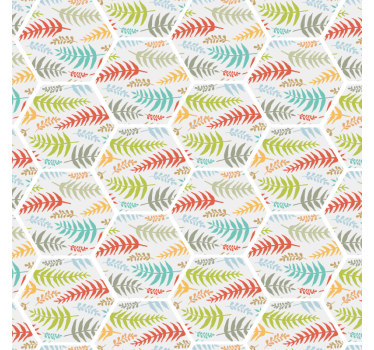 Papier peint cuisine carreaux de plantes cuisine - TenStickers