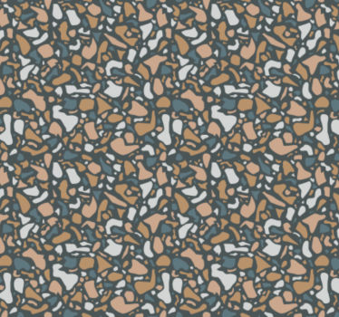 Papier peint cuisine terrazzo marron et bleu - TenStickers