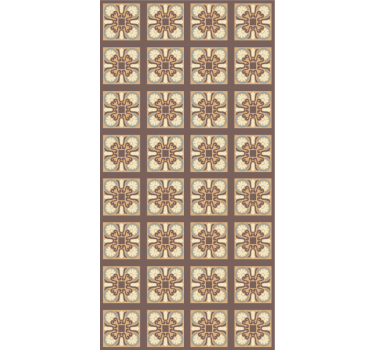 Papier peint cuisine motif carreaux céramiques - TenStickers