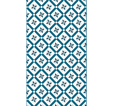 Papier peint cuisine bleu hydraulique - TenStickers