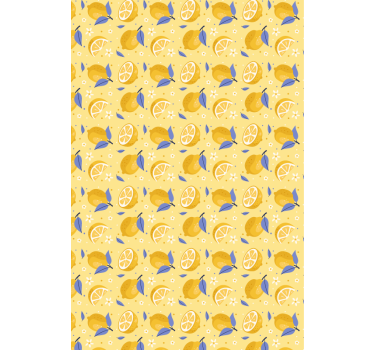 Papier peint cuisine motif citron rafraîchissant - TenStickers