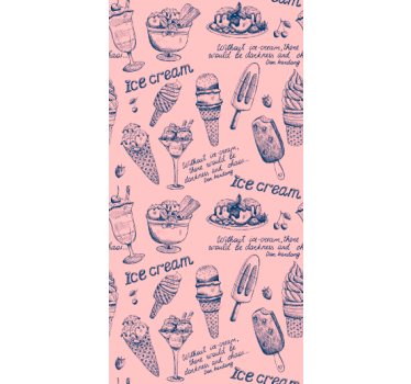 Papier peint cuisine délices de glace - TenStickers