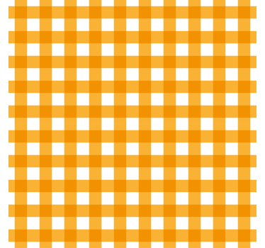 Papier peint cuisine motif à carreaux orange - TenStickers