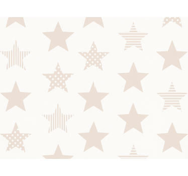 Papier peint chambre enfant motif étoiles - TenStickers