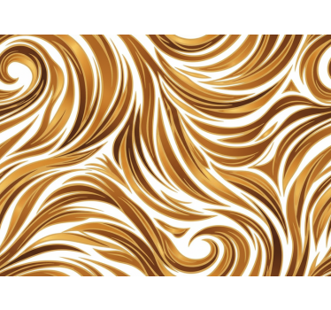 Papier peint vintage optique fourrure dorée - TenStickers