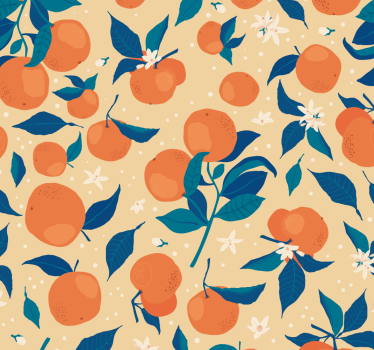 Papier peint cuisine fleur d'oranger - TenStickers