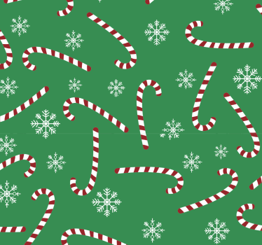 Tapisserie chambre Bonbons de noël - TenStickers