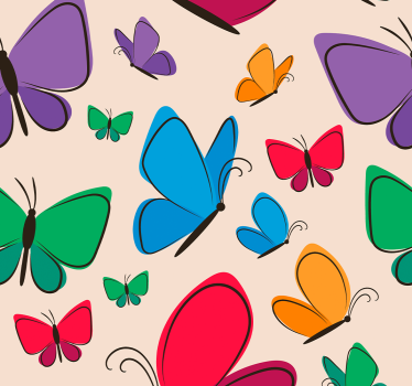 Tapisserie papillon Papillons volant pour les enfants - TenStickers