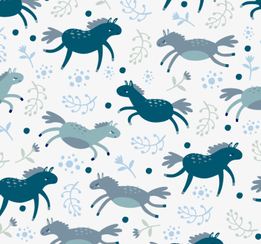 Papier peint animaux avec des chevaux subtils - TenStickers