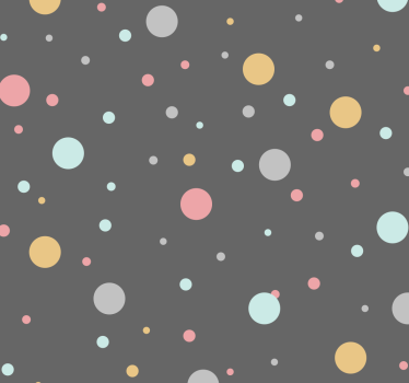 Papier peint cercles décor à pois - TenStickers