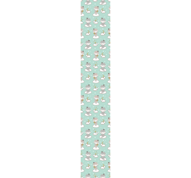 Papier peint chambre enfant licornes de lune nuageuse - TenStickers