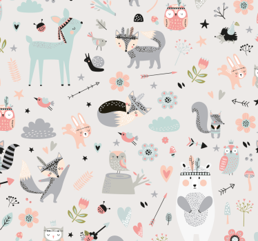 Papier peint sur le thème de la forêt - TenStickers