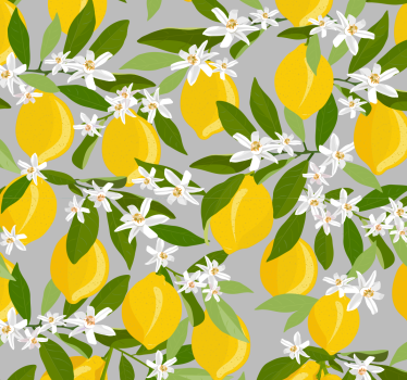 Papier peint cuisine citronnier - TenStickers