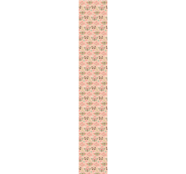 Papier peint chambre enfant motif papillons roses - TenStickers