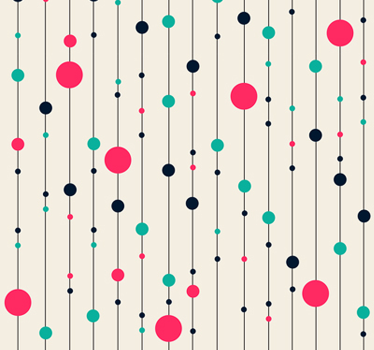 Papier peint amusant à pois - TenStickers