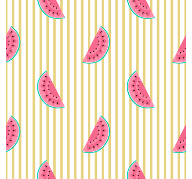 Papier peint cuisine tranches de pastèque - TenStickers