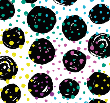 Tapisserie moderne Pois - TenStickers