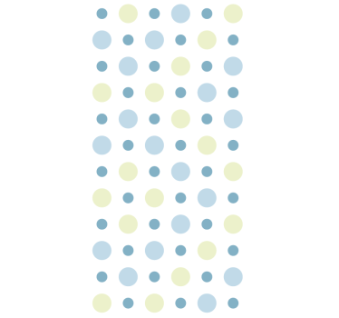 Papier peint cercles sérénité à pois - TenStickers