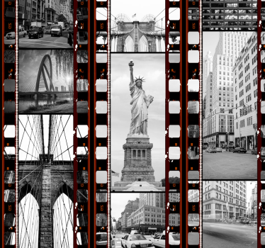Papier peint arte Collage New-York - TenStickers