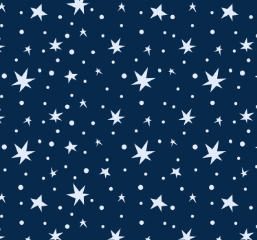 Papier peint étoiles sur bleu marine - TenStickers